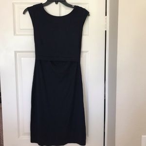 Boob nursing dress, navy, size small